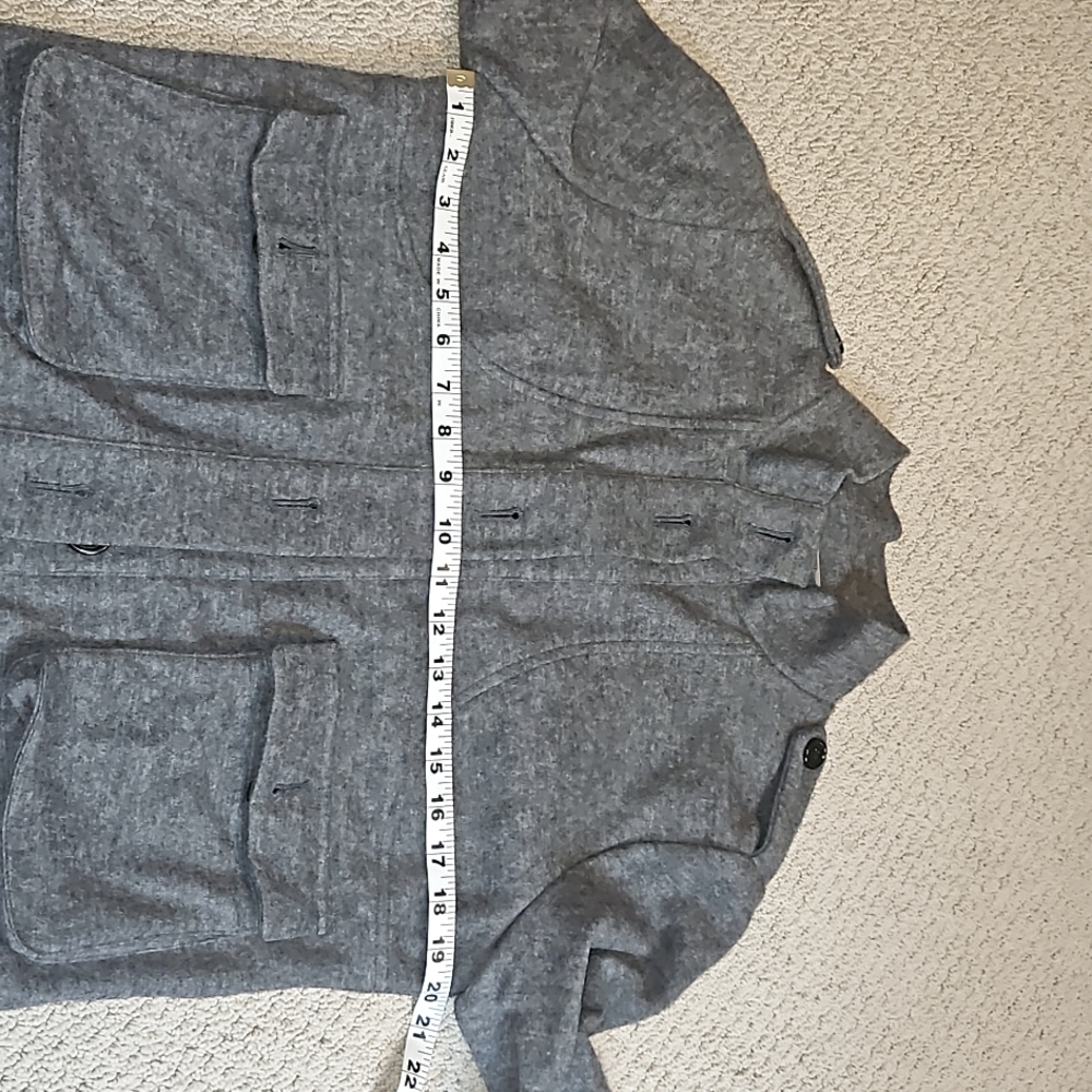 Alice Ritter Grey Wool Jacket, Size 4 - Picture 9 of 12